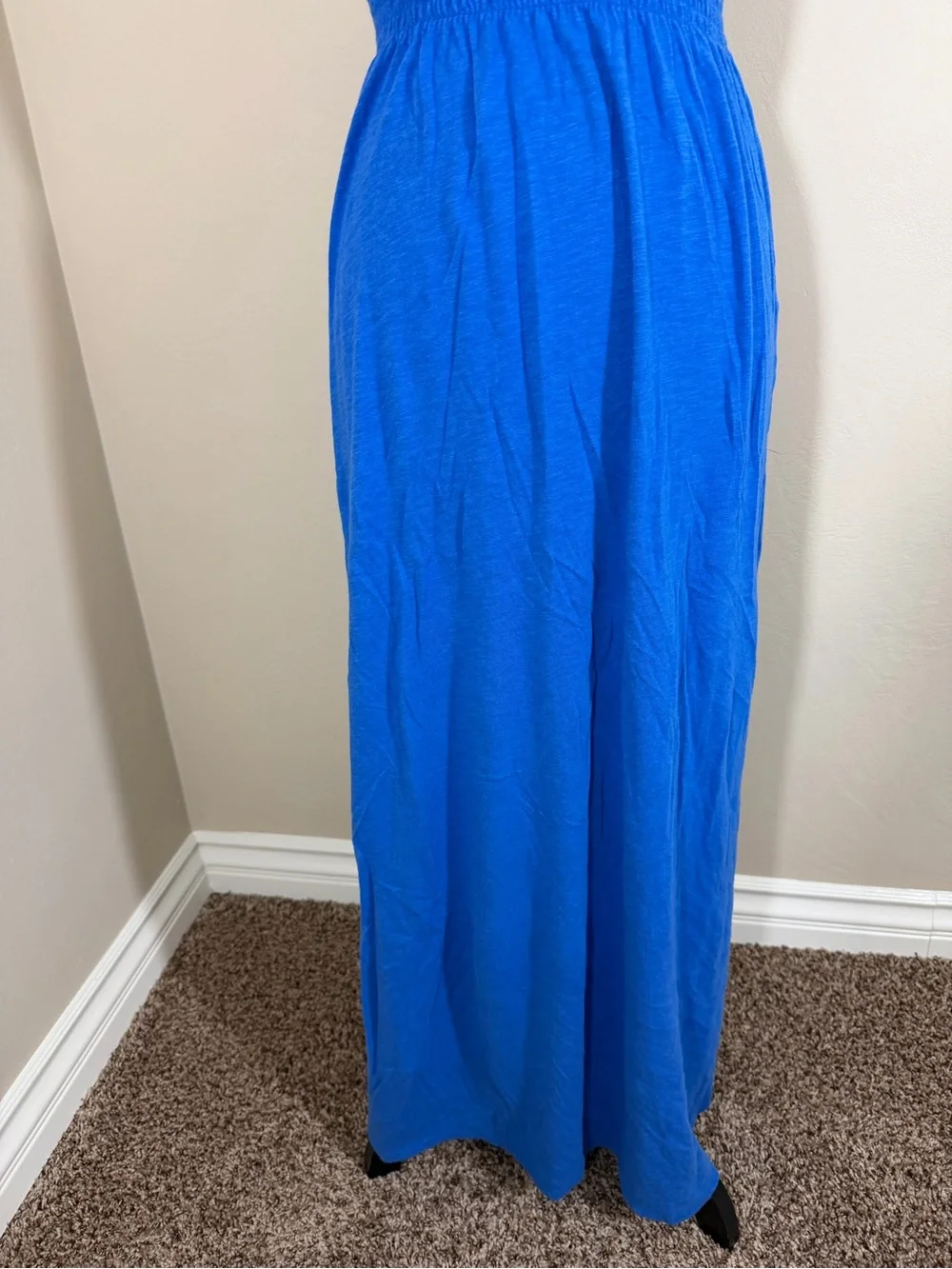 Abercrombie and Fitch Womens Royal Blue Racerback Maxi Dress Size Small